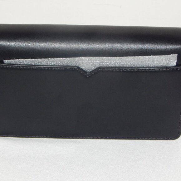 Michael Kors CECE Medium Flap Structured Clutch Chain Shoulder Bag Black NWT - Picture 6 of 13